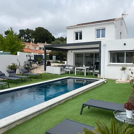Laurana 6 Personnes Piscine Chauffee Ferienhaus Hyères
